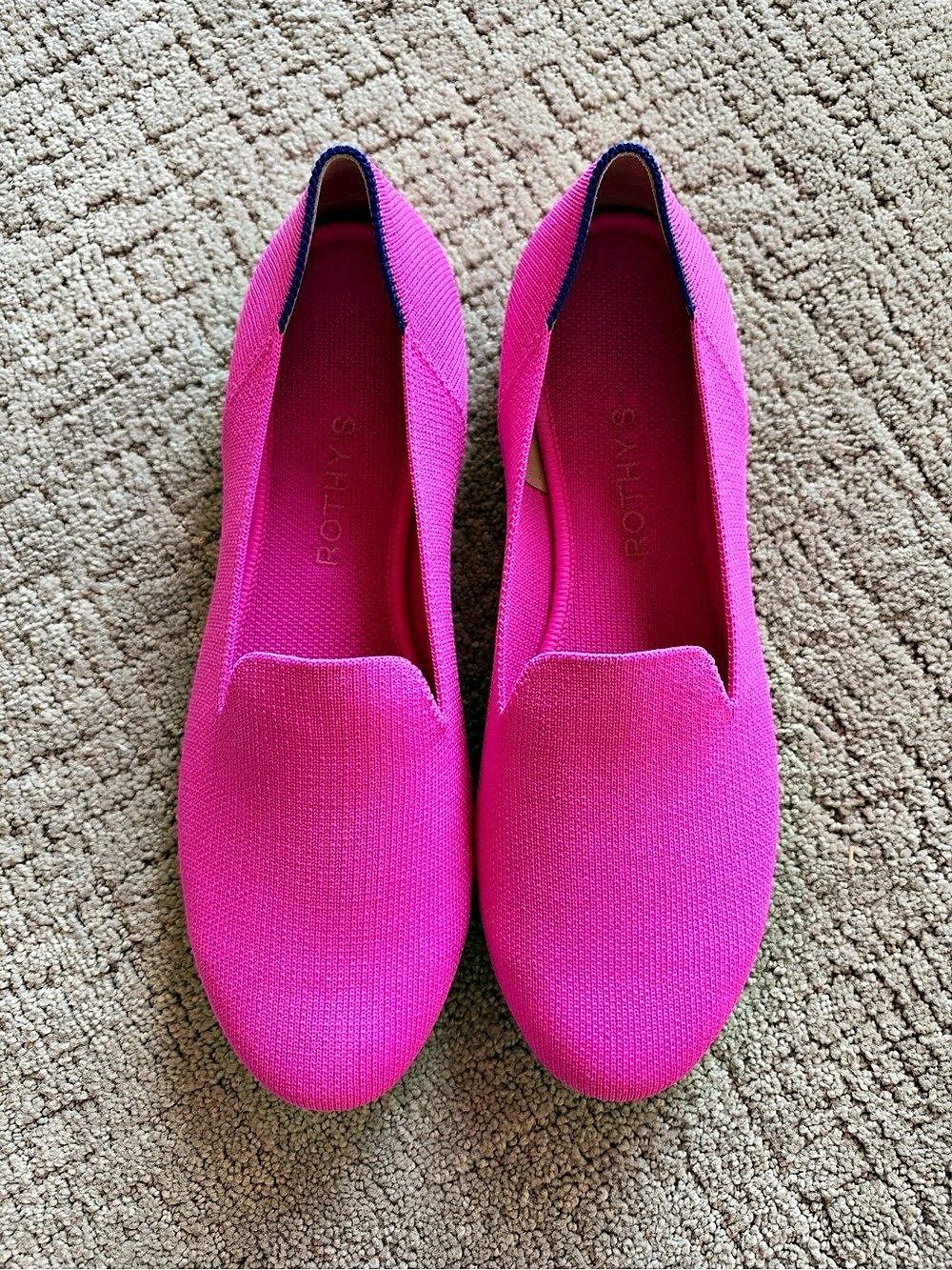 Rothy's The Loafer Flats in Dragon Fruit